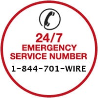 emergency service number button
