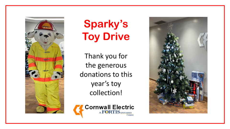 Donation to Sparky's Toy Drive